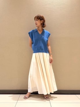 「N.（N. Natural Beauty Basic）（エヌエヌナチュラルビューティーベーシック）のアイテム」を使った、N. STAFFさん（レディース・162cm）の夏コーディネート