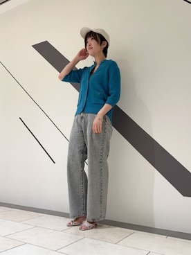 「N.（N. Natural Beauty Basic）（エヌエヌナチュラルビューティーベーシック）のアイテム（帽子）」を使った、N. STAFFさん（レディース・157cm）の春コーディネート