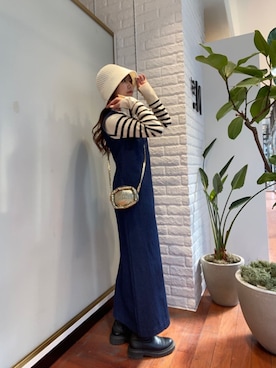 「N.（N. Natural Beauty Basic）（エヌエヌナチュラルビューティーベーシック）のアイテム（帽子）」を使った、N. STAFFさん（レディース・152cm）の冬コーディネート