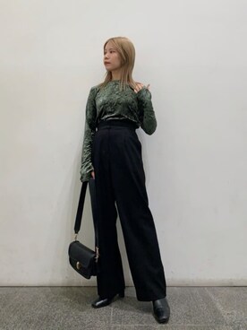 N. STAFFさん（レディース・156cm）の冬コーディネート