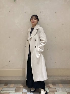 「N.（N. Natural Beauty Basic）（エヌエヌナチュラルビューティーベーシック）のアイテム（チェスターコート）」を使った、N. STAFFさん（レディース・158cm）の秋コーディネート