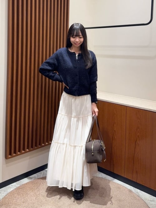 セール】【PS/低身長サイズ】オーガンジーティアードスカート