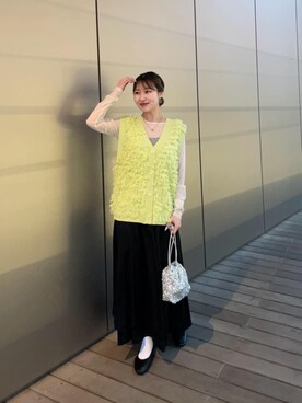 N. STAFFさん（レディース・157cm）の冬コーディネート