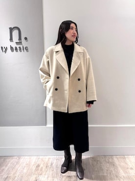 N. STAFFさん（レディース・164cm）の冬コーディネート
