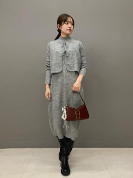 「アイテム（ワンピース/ドレス）」を使った、N. STAFFさん（レディース・170cm）の秋コーディネート