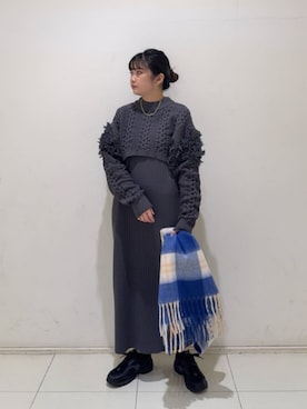 「N.（N. Natural Beauty Basic）（エヌエヌナチュラルビューティーベーシック）のアイテム（ワンピース/ドレス）」を使った、N. STAFFさん（レディース・158cm）の冬コーディネート