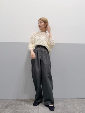 「N.（N. Natural Beauty Basic）（エヌエヌナチュラルビューティーベーシック）のアイテム（パンツ）」を使った、N. STAFFさん（レディース・156cm）の春コーディネート