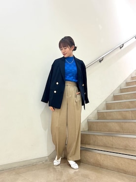「N.（N. Natural Beauty Basic）（エヌエヌナチュラルビューティーベーシック）のアイテム（ジャケット/アウター）」を使った、N. STAFFさん（レディース・161cm）の春コーディネート
