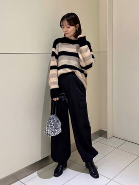 N. STAFFさん（レディース・157cm）の秋コーディネート