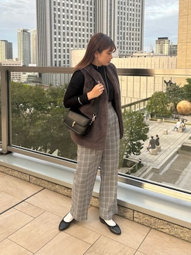 N. STAFFさん（レディース・158cm）の秋コーディネート