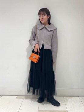 N. STAFFさん（レディース・161cm）の冬コーディネート