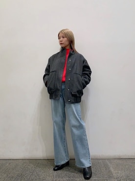 「N.（N. Natural Beauty Basic）（エヌエヌナチュラルビューティーベーシック）のアイテム（ブルゾン）」を使った、N. STAFFさん（レディース・156cm）の冬コーディネート