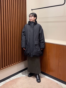 「アイテム（セットアップ）」を使った、N. STAFFさん（レディース・162cm）の冬コーディネート