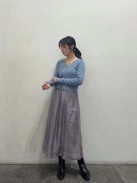 「N.（N. Natural Beauty Basic）（エヌエヌナチュラルビューティーベーシック）のアイテム（アクセサリー）」を使った、N. STAFFさん（レディース・164cm）の冬コーディネート