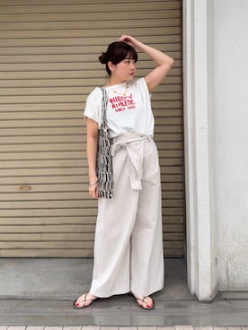 「N.（N. Natural Beauty Basic）（エヌエヌナチュラルビューティーベーシック）のアイテム（パンツ）」を使った、N. STAFFさん（レディース・158cm）の春コーディネート