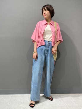 N. STAFFさん（レディース・161cm）の夏コーディネート