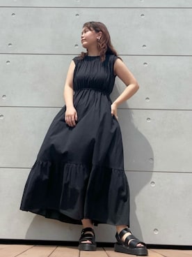 N. STAFFさん（レディース・154cm）の夏コーディネート