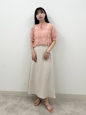 N. STAFFさん（レディース・163cm）の夏コーディネート