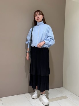 「N.（N. Natural Beauty Basic）（エヌエヌナチュラルビューティーベーシック）のアイテム（ジャケット/アウター）」を使った、N. STAFFさん（レディース・163cm）の春コーディネート