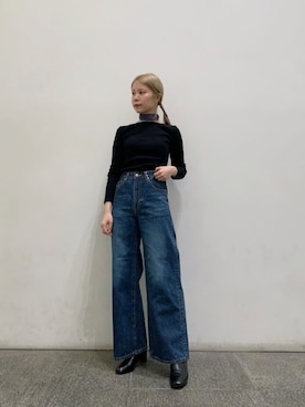 「N.（N. Natural Beauty Basic）（エヌエヌナチュラルビューティーベーシック）のアイテム（ブーツ）」を使った、N. STAFFさん（レディース・156cm）の冬コーディネート