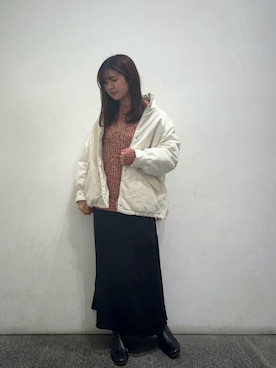 「N.（N. Natural Beauty Basic）（エヌエヌナチュラルビューティーベーシック）のアイテム（ブーツ）」を使った、N. STAFFさん（レディース・164cm）の冬コーディネート