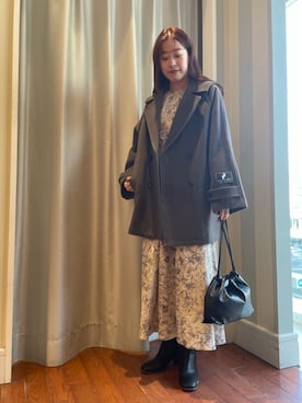 「N.（N. Natural Beauty Basic）（エヌエヌナチュラルビューティーベーシック）のアイテム（その他アウター）」を使った、N. STAFFさん（レディース・157cm）の冬コーディネート