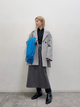 「N.（N. Natural Beauty Basic）（エヌエヌナチュラルビューティーベーシック）のアイテム（ジャケット/アウター）」を使った、N. STAFFさん（レディース・156cm）の冬コーディネート