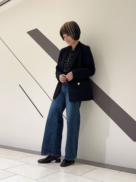 「N.（N. Natural Beauty Basic）（エヌエヌナチュラルビューティーベーシック）のアイテム（テーラードジャケット）」を使った、N. STAFFさん（レディース・157cm）の冬コーディネート