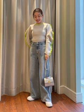 N. STAFFさん（レディース・157cm）の冬コーディネート