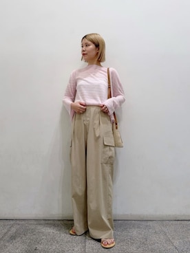「N.（N. Natural Beauty Basic）（エヌエヌナチュラルビューティーベーシック）のアイテム（パンツ）」を使った、N. STAFFさん（レディース・156cm）の春コーディネート
