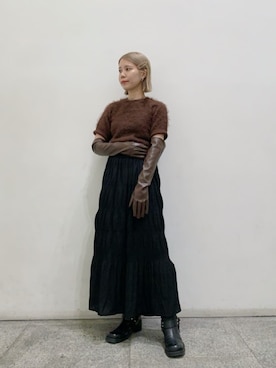 N. STAFFさん（レディース・156cm）の夏コーディネート