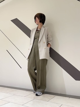 「N.（N. Natural Beauty Basic）（エヌエヌナチュラルビューティーベーシック）のアイテム（サロペット/オーバーオール）」を使った、N. STAFFさん（レディース・157cm）の春コーディネート
