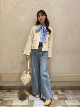 「N.（N. Natural Beauty Basic）（エヌエヌナチュラルビューティーベーシック）のアイテム（ブルゾン）」を使った、N. STAFFさん（レディース・158cm）の冬コーディネート
