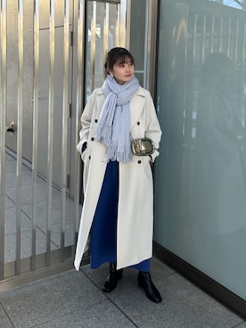 「N.（N. Natural Beauty Basic）（エヌエヌナチュラルビューティーベーシック）のアイテム（チェスターコート）」を使った、N. STAFFさん（レディース・158cm）の冬コーディネート