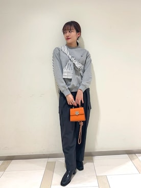 N. STAFFさん（レディース・161cm）の冬コーディネート