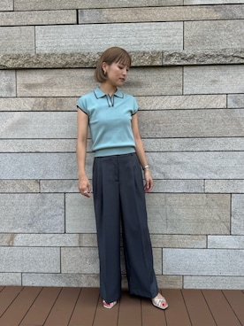 「アイテム（ポロシャツ）」を使った、N. STAFFさん（レディース・162cm）の夏コーディネート