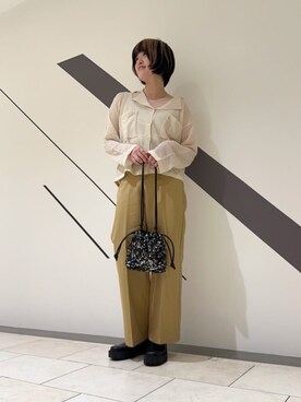 N. STAFFさん（レディース・157cm）の春コーディネート