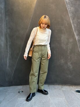 N. STAFFさん（レディース・160cm）の冬コーディネート