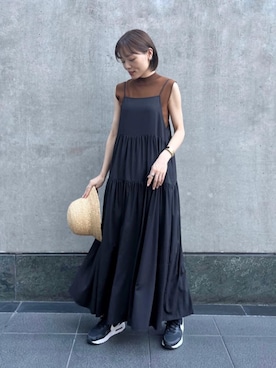 「N.（N. Natural Beauty Basic）（エヌエヌナチュラルビューティーベーシック）のアイテム（アクセサリー）」を使った、N. STAFFさん（レディース・157cm）の夏コーディネート