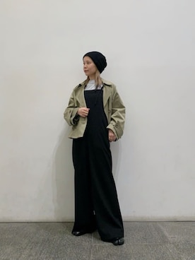 「N.（N. Natural Beauty Basic）（エヌエヌナチュラルビューティーベーシック）のアイテム（サロペット/オーバーオール）」を使った、N. STAFFさん（レディース・156cm）の春コーディネート
