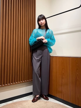 「N.（N. Natural Beauty Basic）（エヌエヌナチュラルビューティーベーシック）のアイテム（ブーツ）」を使った、N. STAFFさん（レディース・168cm）の秋コーディネート