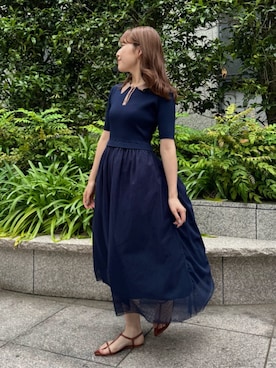 「N.（N. Natural Beauty Basic）（エヌエヌナチュラルビューティーベーシック）のアイテム（ワンピース/ドレス）」を使った、N. STAFFさん（レディース・160cm）の春コーディネート