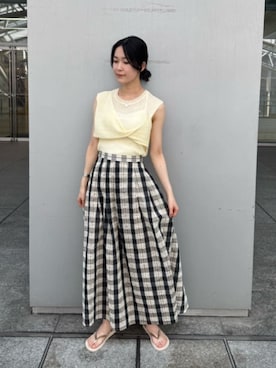 「N.（N. Natural Beauty Basic）（エヌエヌナチュラルビューティーベーシック）のアイテム」を使った、N. STAFFさん（レディース・159cm）の夏コーディネート