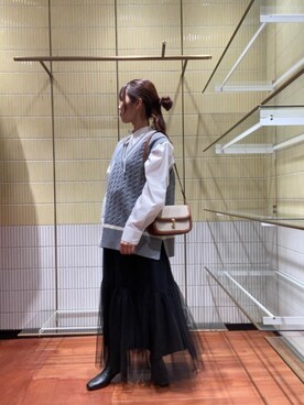 「N.（N. Natural Beauty Basic）（エヌエヌナチュラルビューティーベーシック）のアイテム（ブーツ）」を使った、N. STAFFさん（レディース・152cm）の冬コーディネート