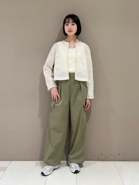 「N.（N. Natural Beauty Basic）（エヌエヌナチュラルビューティーベーシック）のアイテム（パンツ）」を使った、N. STAFFさん（レディース・167cm）の春コーディネート