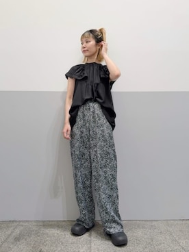 「N.（N. Natural Beauty Basic）（エヌエヌナチュラルビューティーベーシック）のアイテム（パンツ）」を使った、N. STAFFさん（レディース・156cm）の夏コーディネート