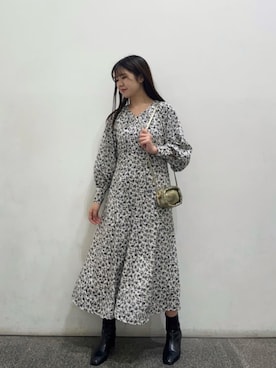 「N.（N. Natural Beauty Basic）（エヌエヌナチュラルビューティーベーシック）のアイテム（ブーツ）」を使った、N. STAFFさん（レディース・164cm）の冬コーディネート