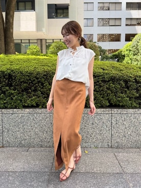 「N.（N. Natural Beauty Basic）（エヌエヌナチュラルビューティーベーシック）のアイテム」を使った、N. STAFFさん（レディース・160cm）の夏コーディネート