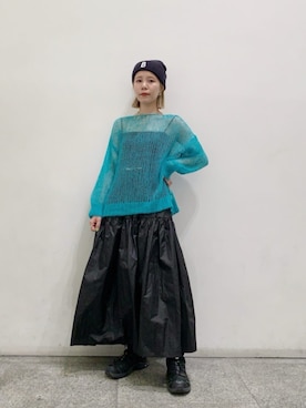 「N.（N. Natural Beauty Basic）（エヌエヌナチュラルビューティーベーシック）のアイテム（帽子）」を使った、N. STAFFさん（レディース・156cm）の秋コーディネート