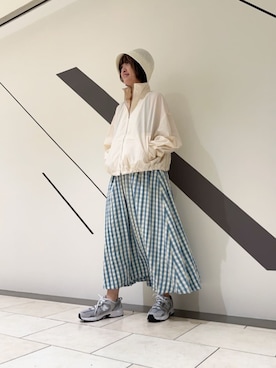 「N.（N. Natural Beauty Basic）（エヌエヌナチュラルビューティーベーシック）のアイテム（ブルゾン）」を使った、N. STAFFさん（レディース・157cm）の春コーディネート